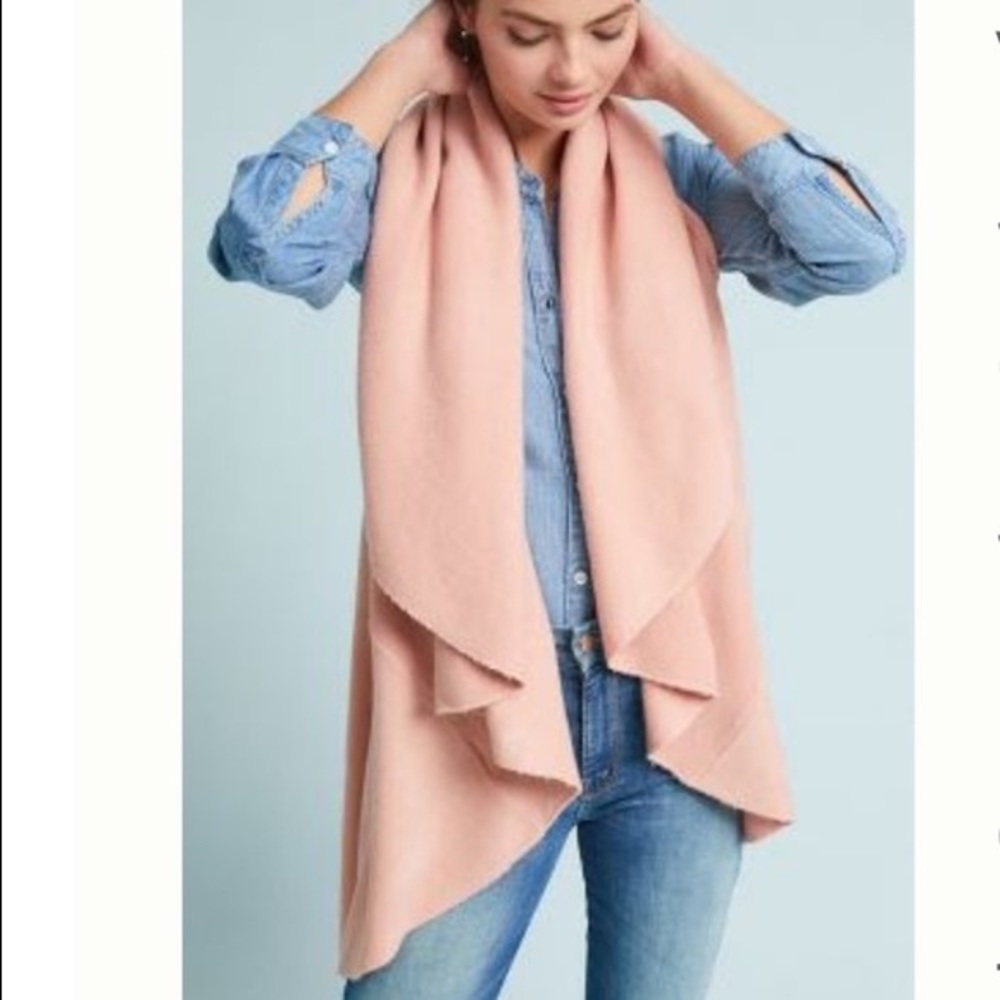 Anthropologie CASCADES SHAWLED VEST